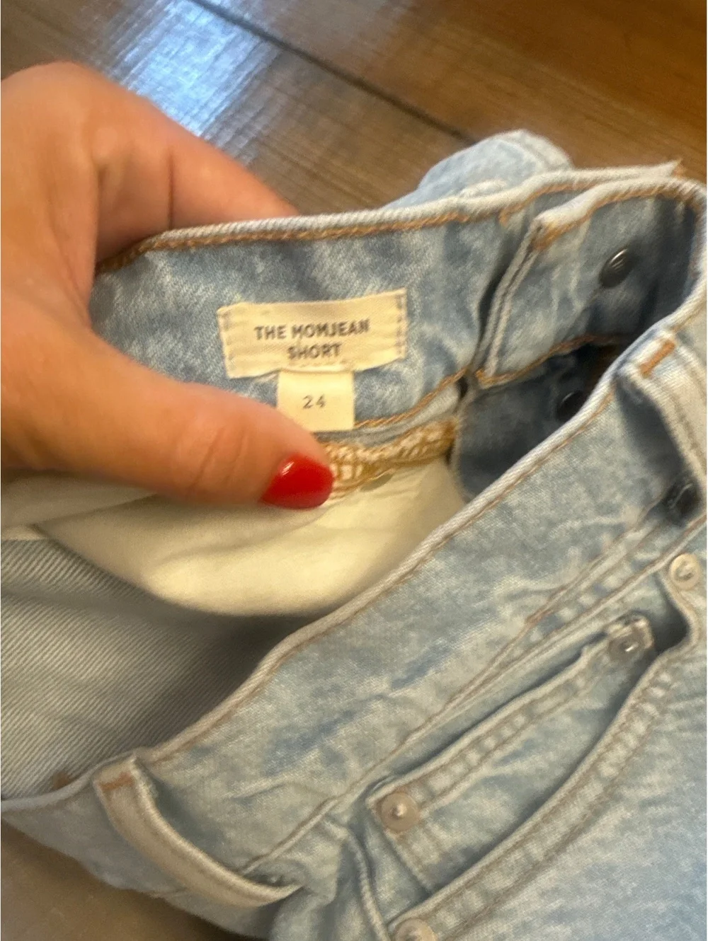 Madewell The Momjean Short Denim Shorts Size 24